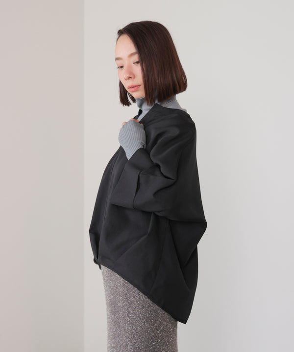 麻ライクキータックブラウス