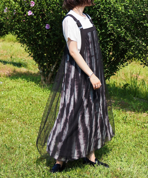 ぼかしストラプチュールワンピース