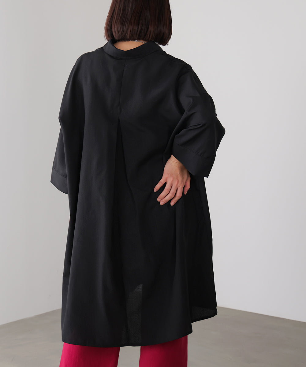 麻ライクスキッパーシャツチュニック