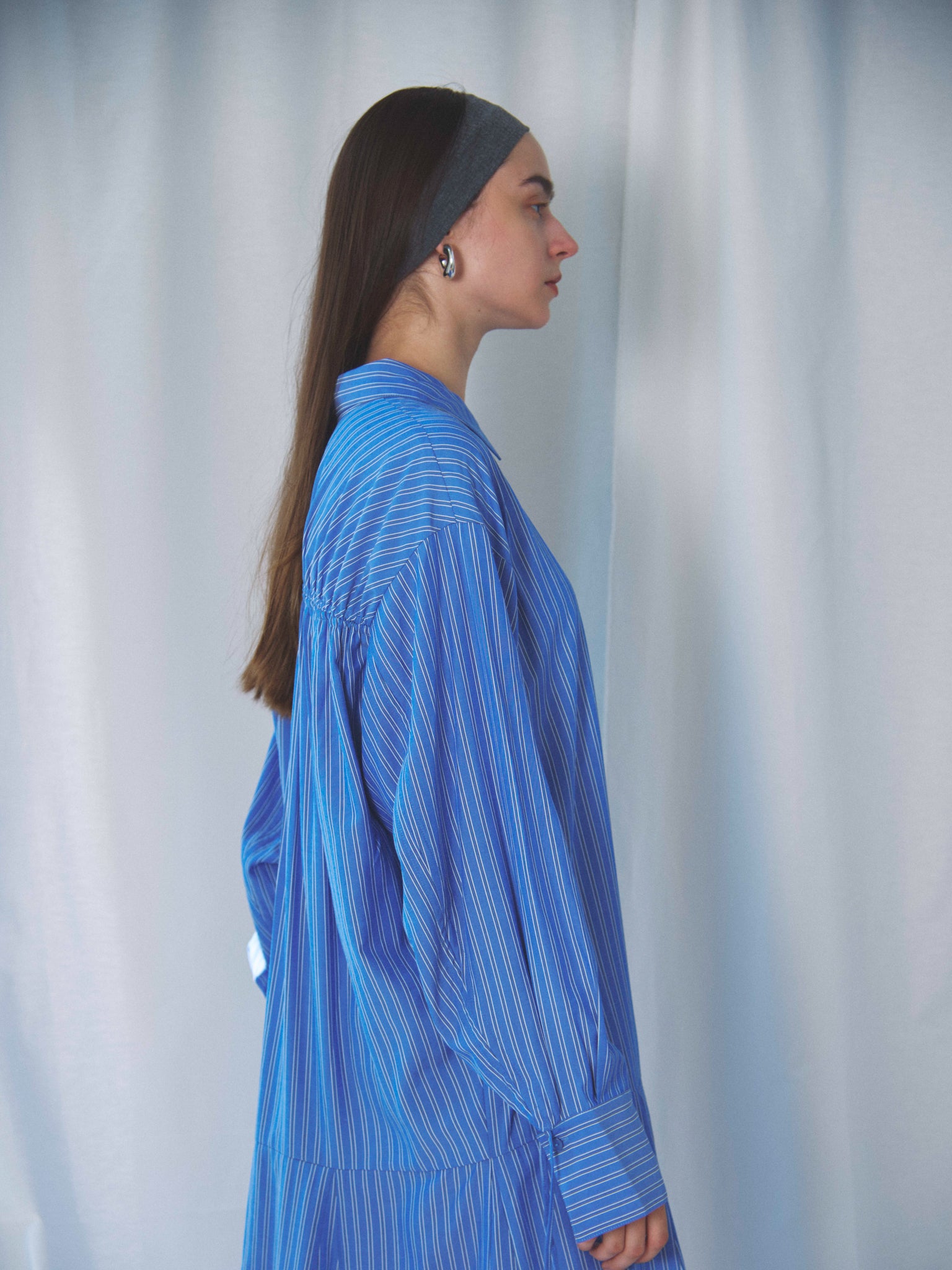 STRIPED SHIRT OP(ｽﾄﾗｲﾌﾟｼｬﾂﾜﾝﾋﾟｰｽ)
