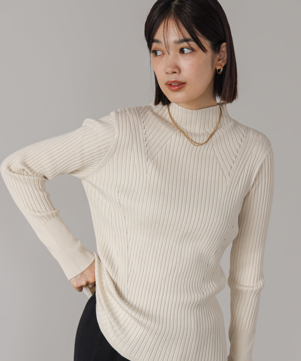ヒートハイネックニットプルオーバー［OFFWHITE/BLACKは12/24発送予定］