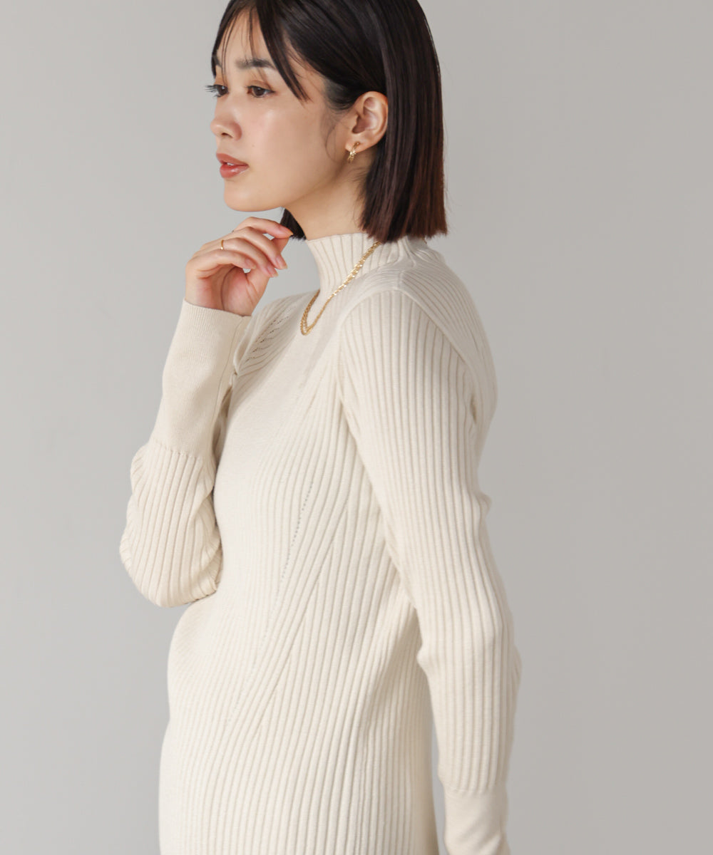 ヒートハイネックニットプルオーバー［OFFWHITE/BLACKは12/24発送予定］