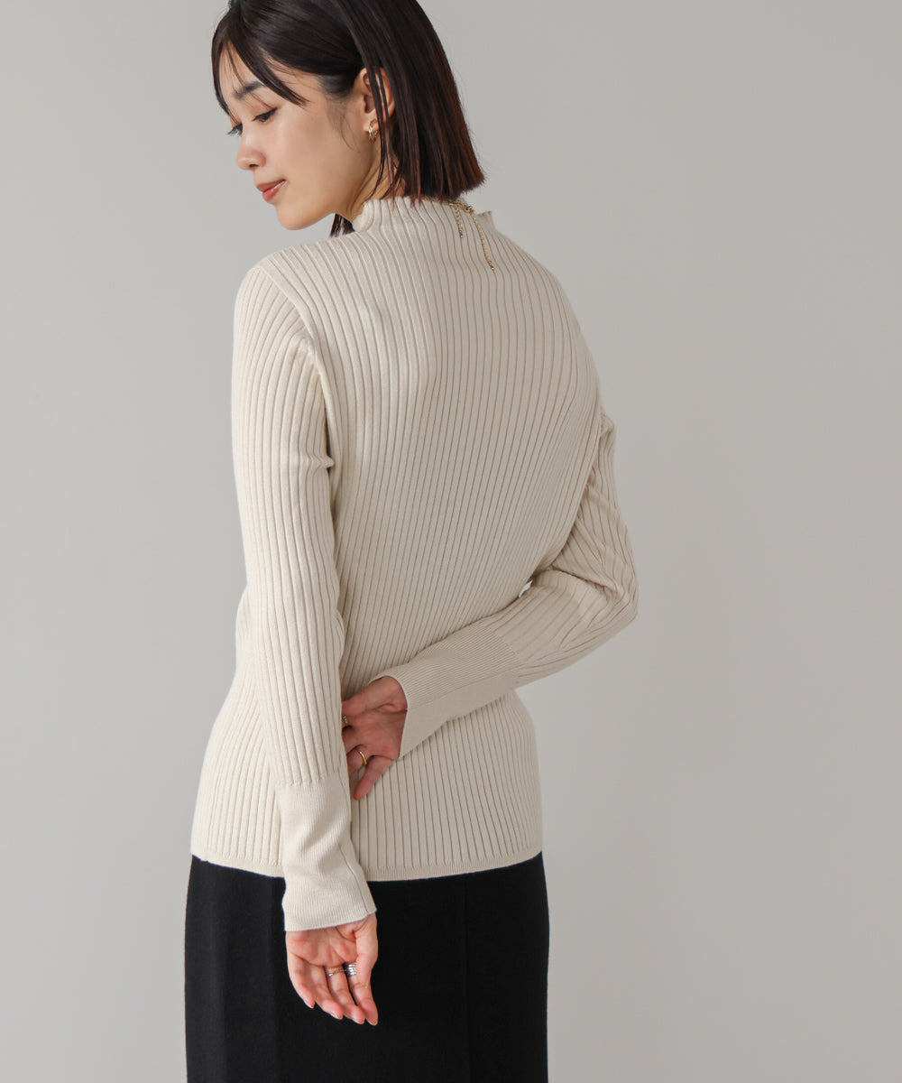 ヒートハイネックニットプルオーバー［OFFWHITE/BLACKは12/24発送予定］