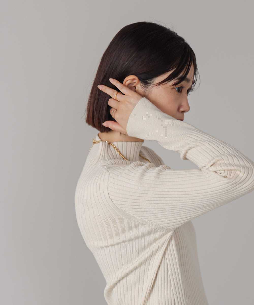 ヒートハイネックニットプルオーバー［OFFWHITE/BLACKは12/24発送予定］