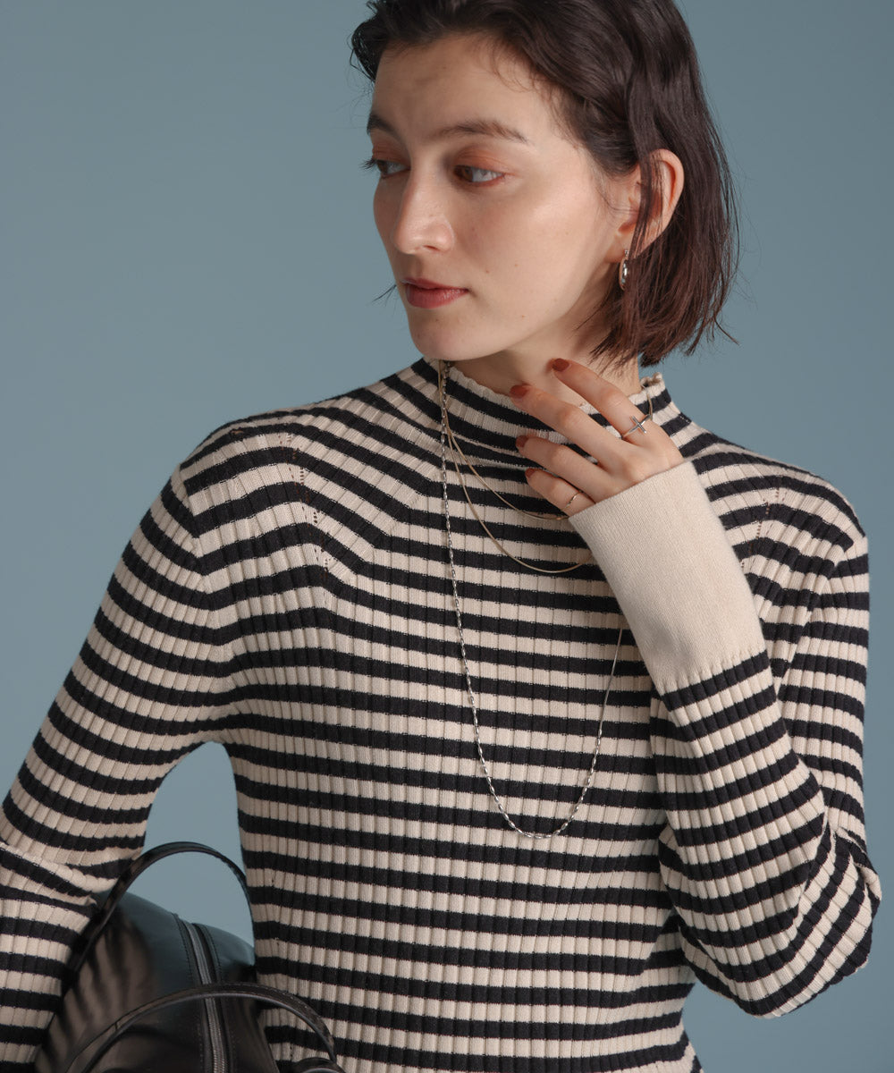 ヒートハイネックニットプルオーバー［OFFWHITE/BLACKは12/24発送予定］