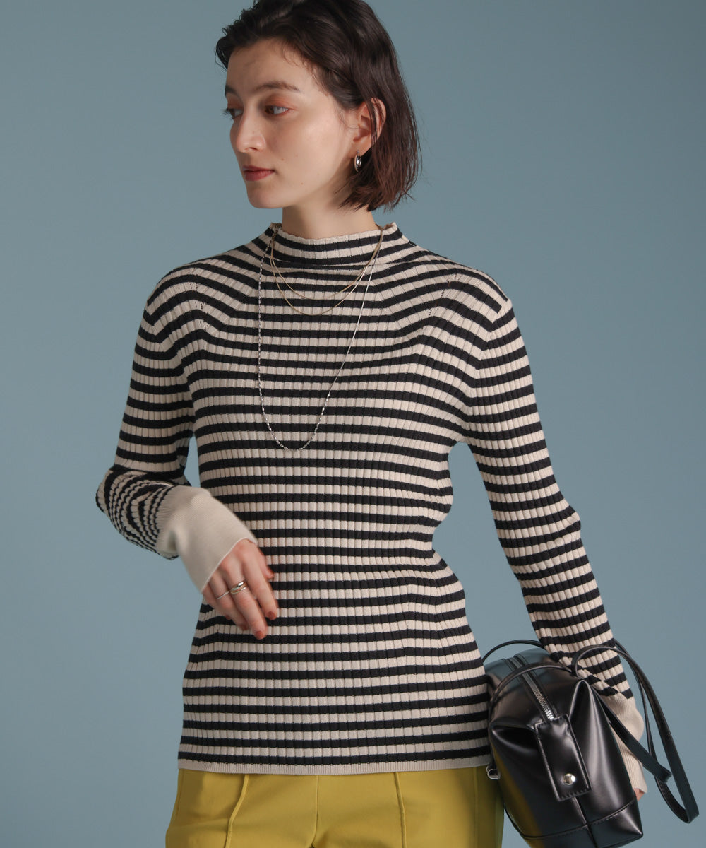 ヒートハイネックニットプルオーバー［OFFWHITE/BLACKは12/24発送予定］