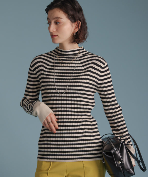 ヒートハイネックニットプルオーバー［OFFWHITE/BLACKは12/24発送予定］