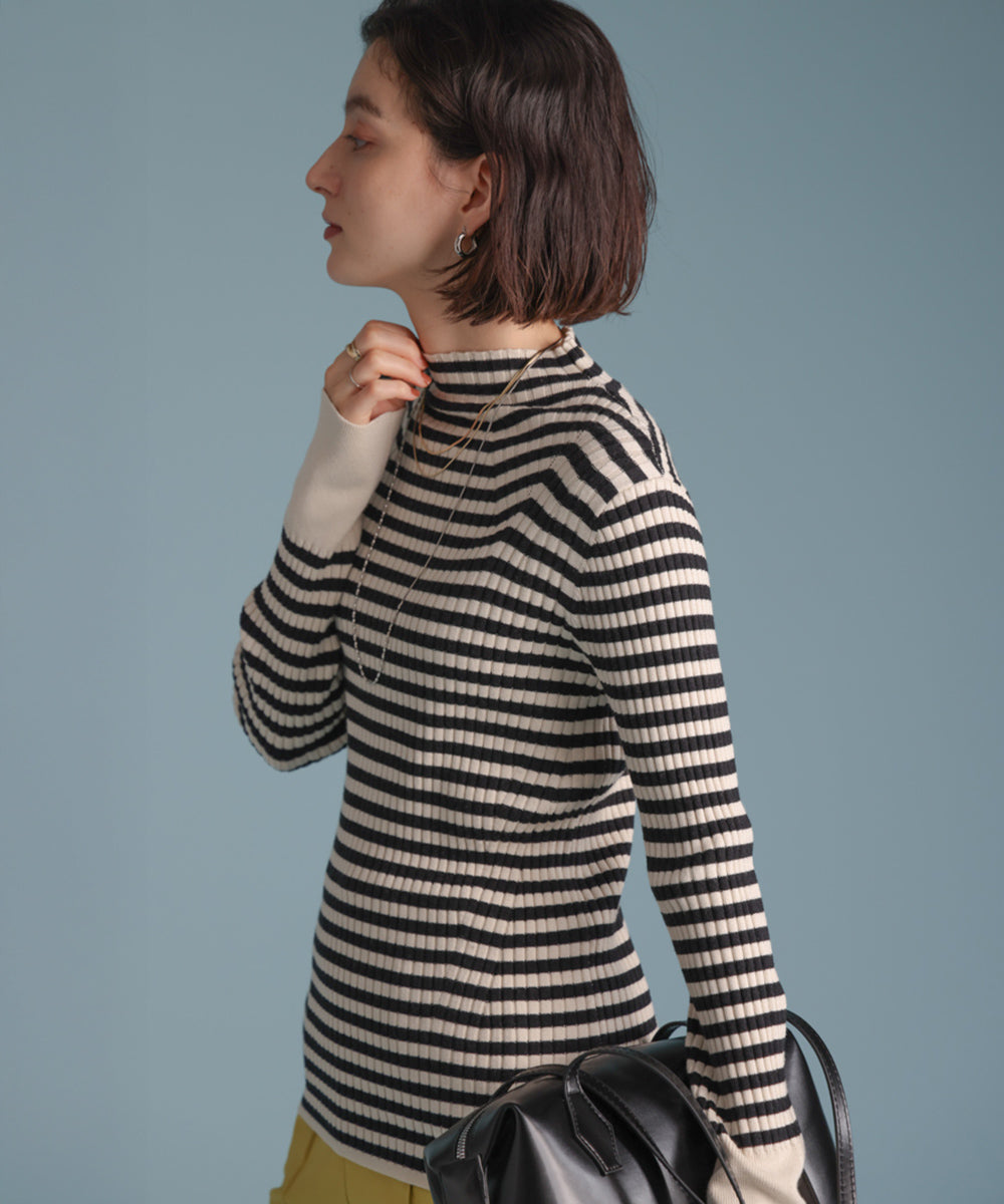 ヒートハイネックニットプルオーバー［OFFWHITE/BLACKは12/24発送予定］