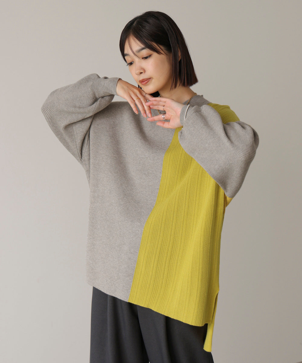 山夫人 新品　BOUJELOUD 中綿ドッキングブークレコート 🧥中綿ドッキングブークレーコート🧥｜スリーフォータイム