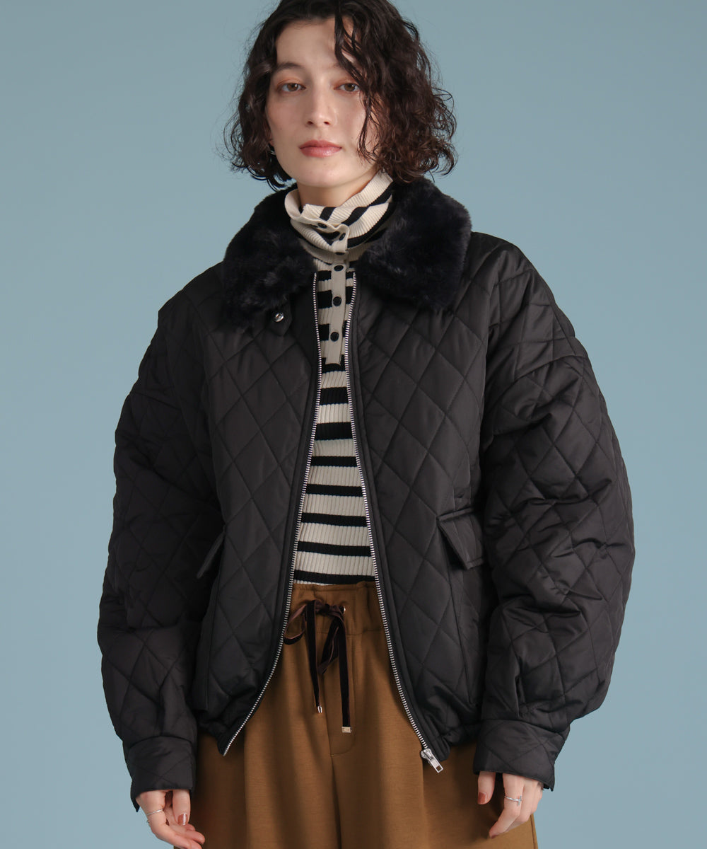 【温度調整素材】バック釦タートルニット