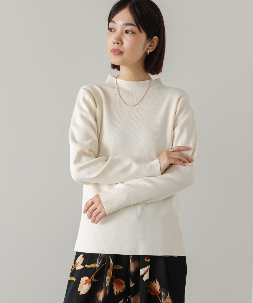 【新色追加】ハイネック総針ニット