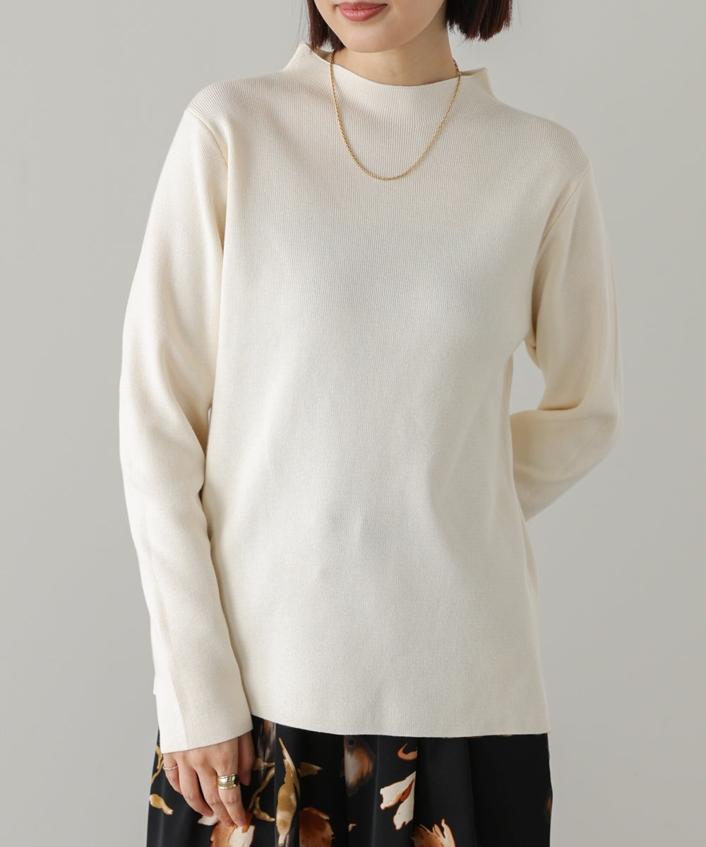 【新色追加】ハイネック総針ニット