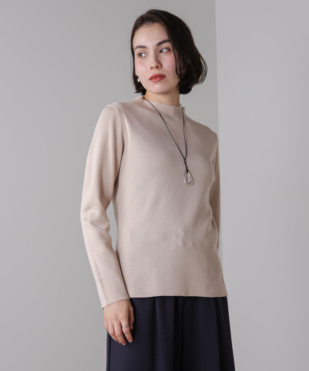 新色追加】ハイネック総針ニット