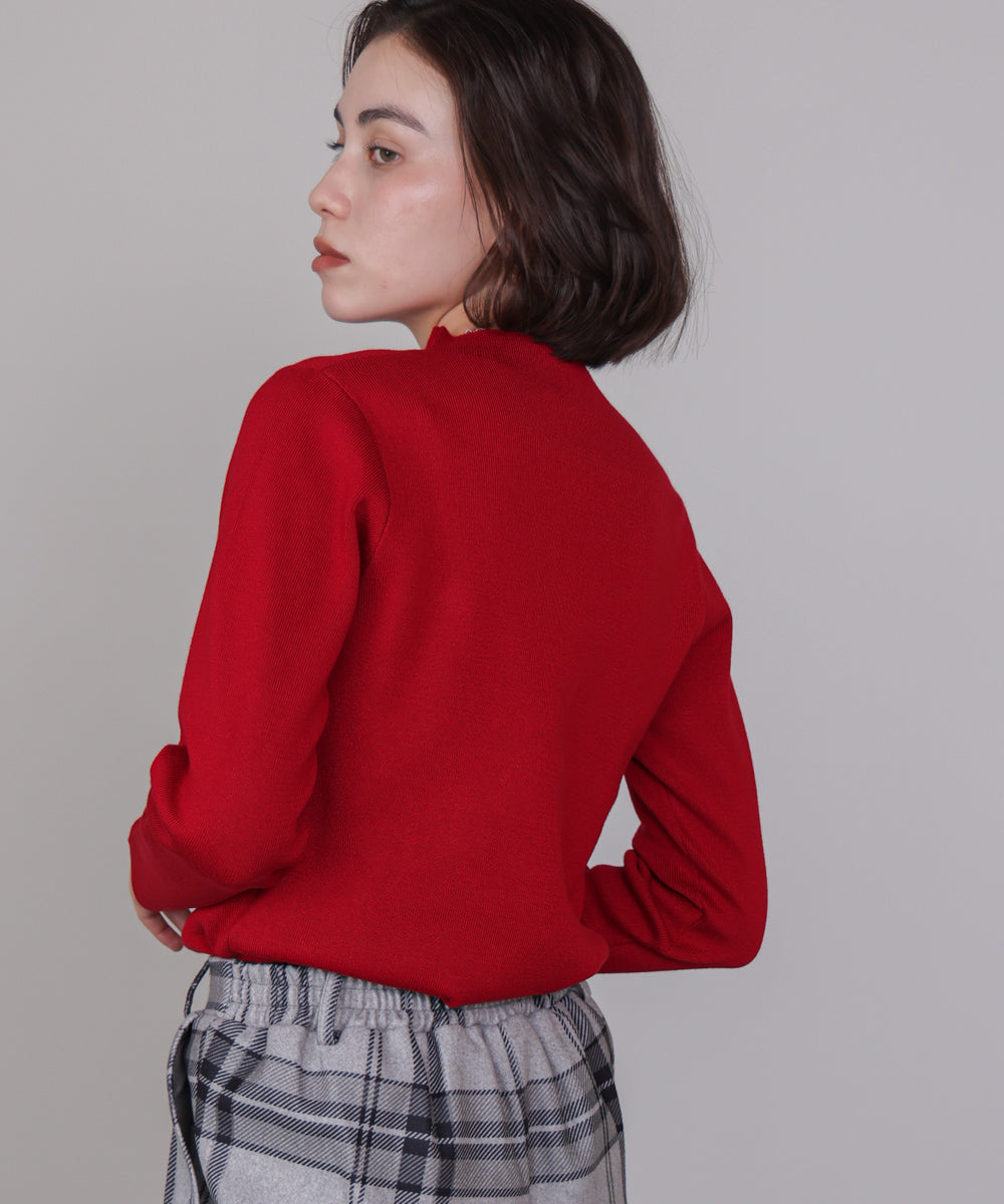 【新色追加】ハイネック総針ニット