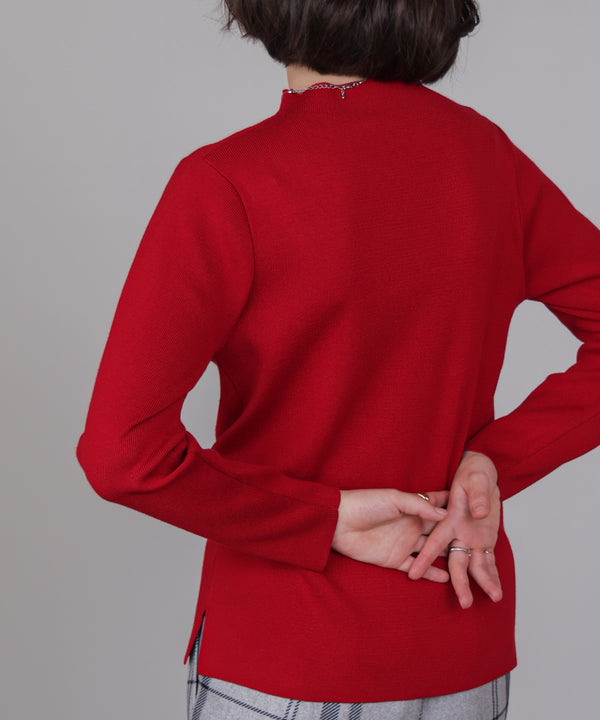 【新色追加】ハイネック総針ニット