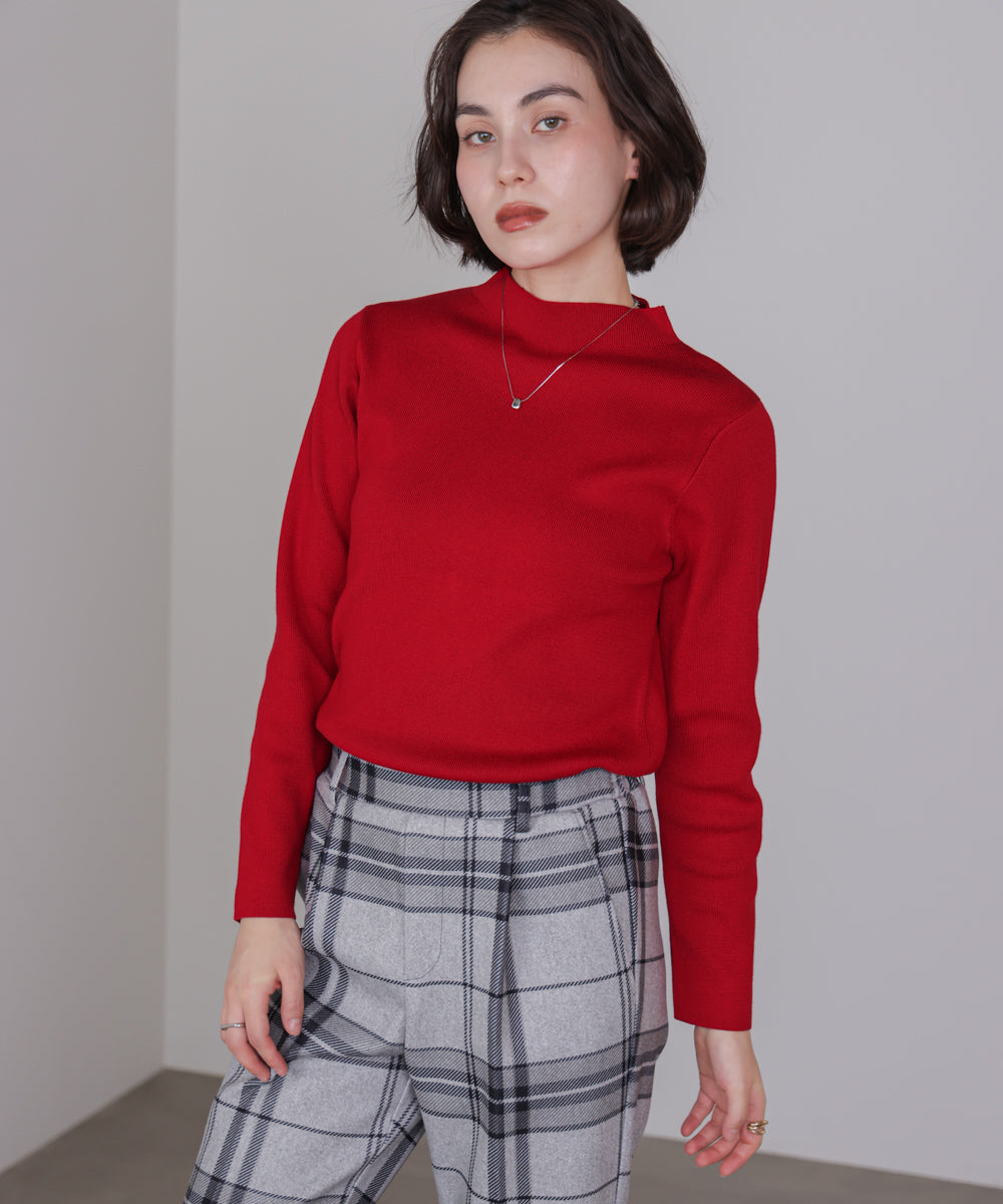 【新色追加】ハイネック総針ニット