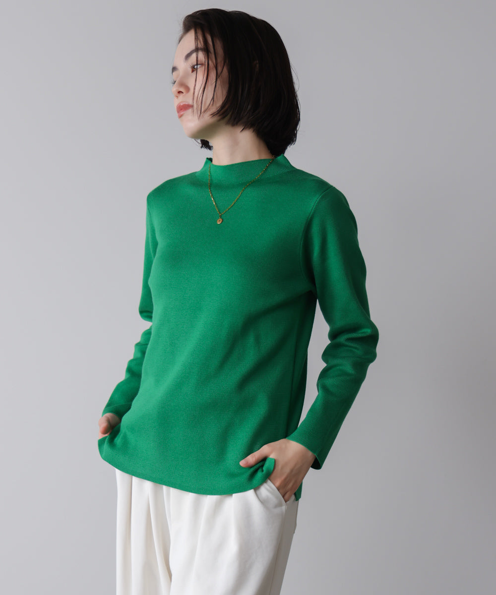 新色追加】ハイネック総針ニット