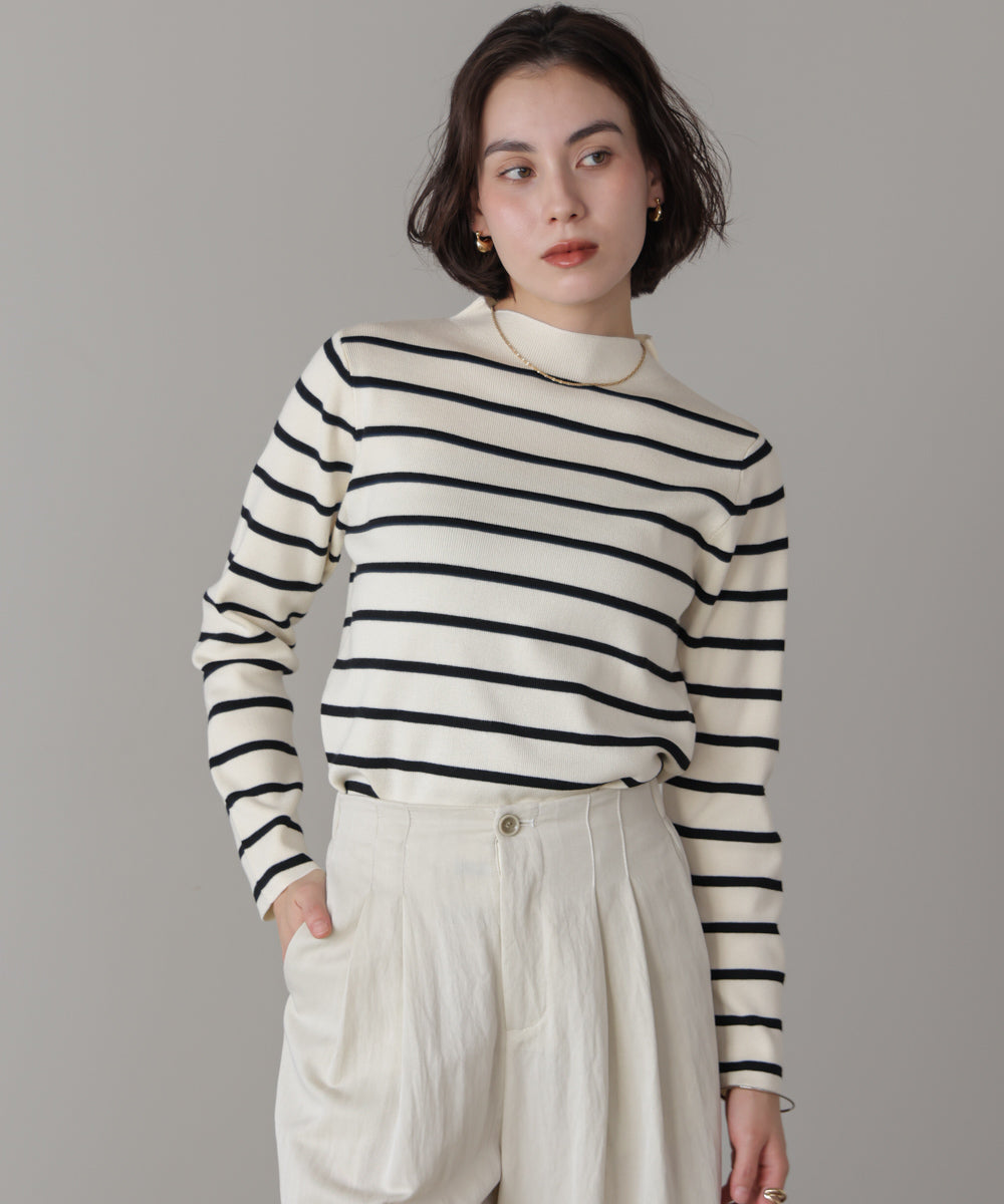 【新色追加】ハイネック総針ニット