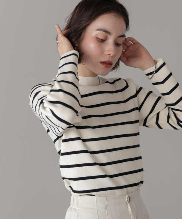 【新色追加】ハイネック総針ニット