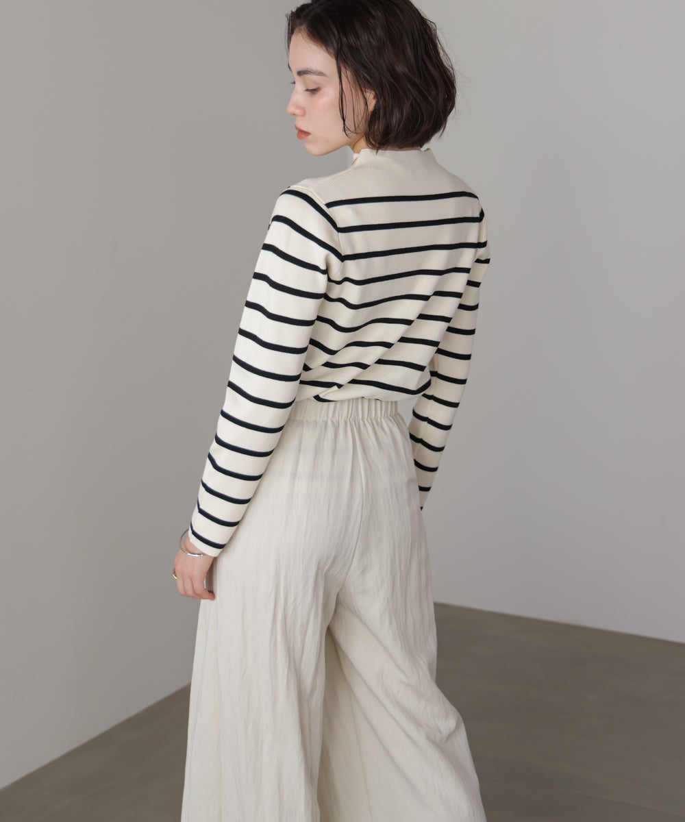 【新色追加】ハイネック総針ニット