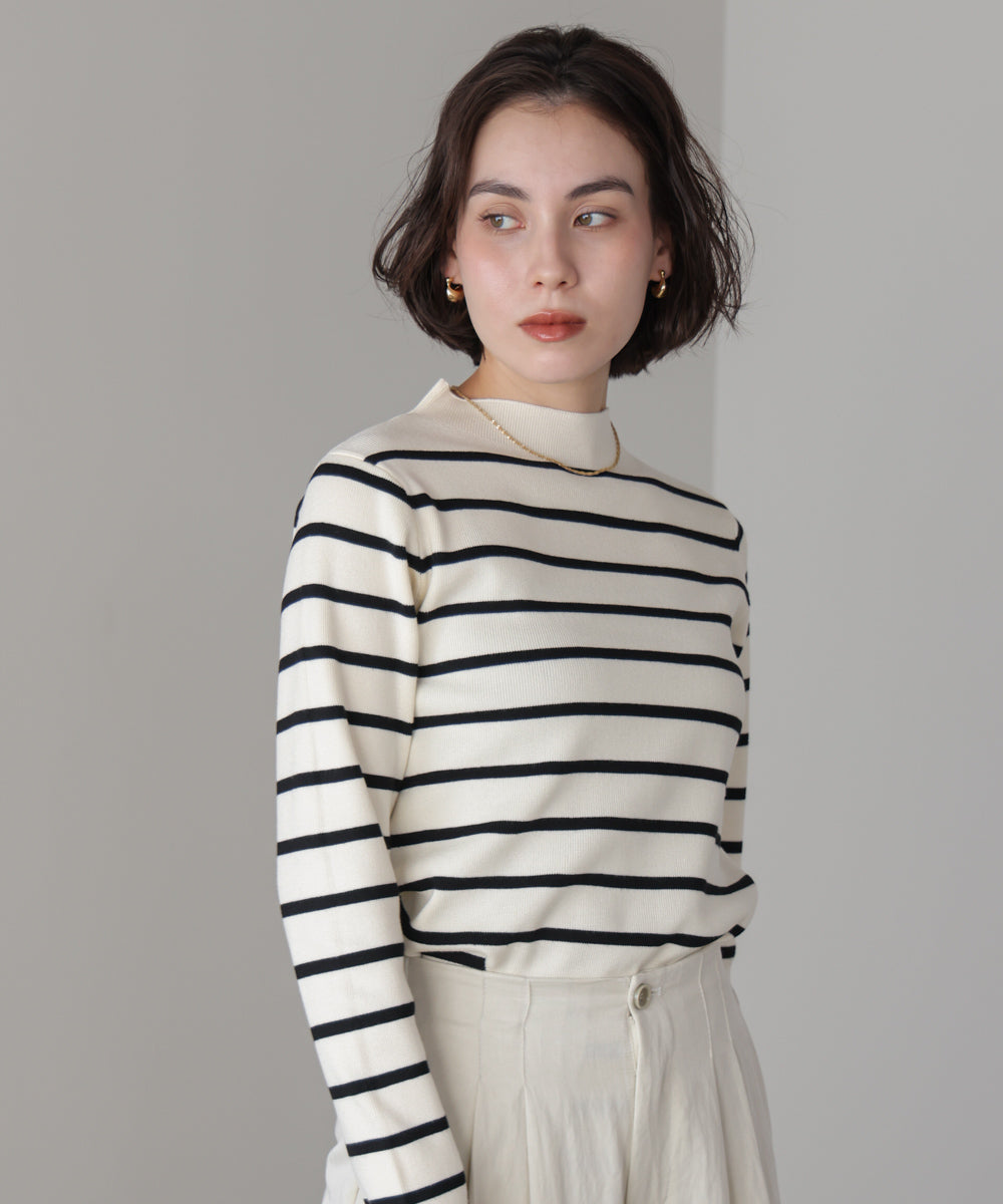 【新色追加】ハイネック総針ニット