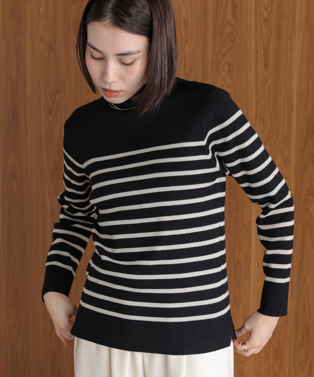 【新色追加】ハイネック総針ニット
