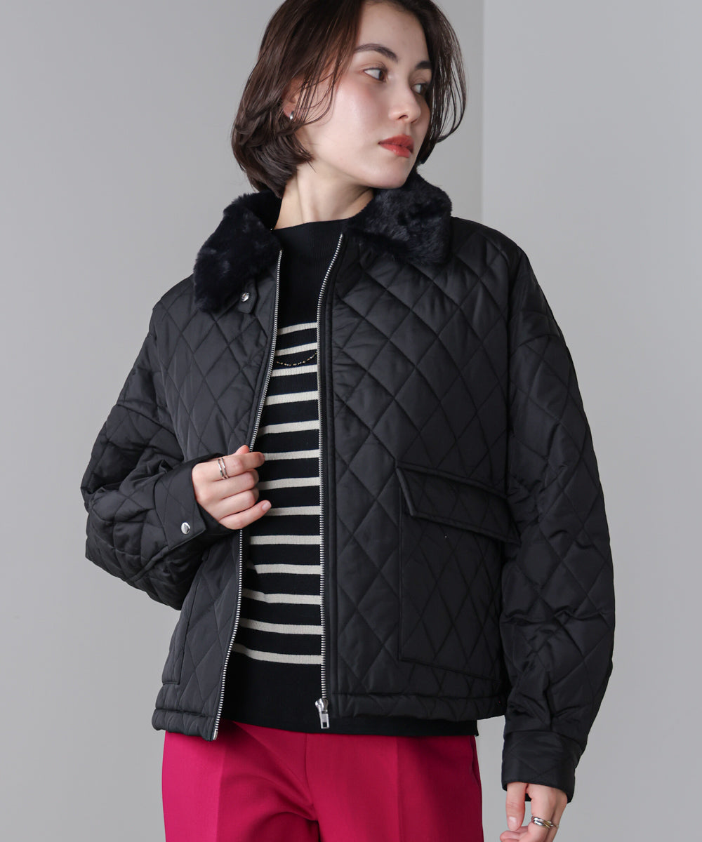 ハイネック総針ニットプルオーバー