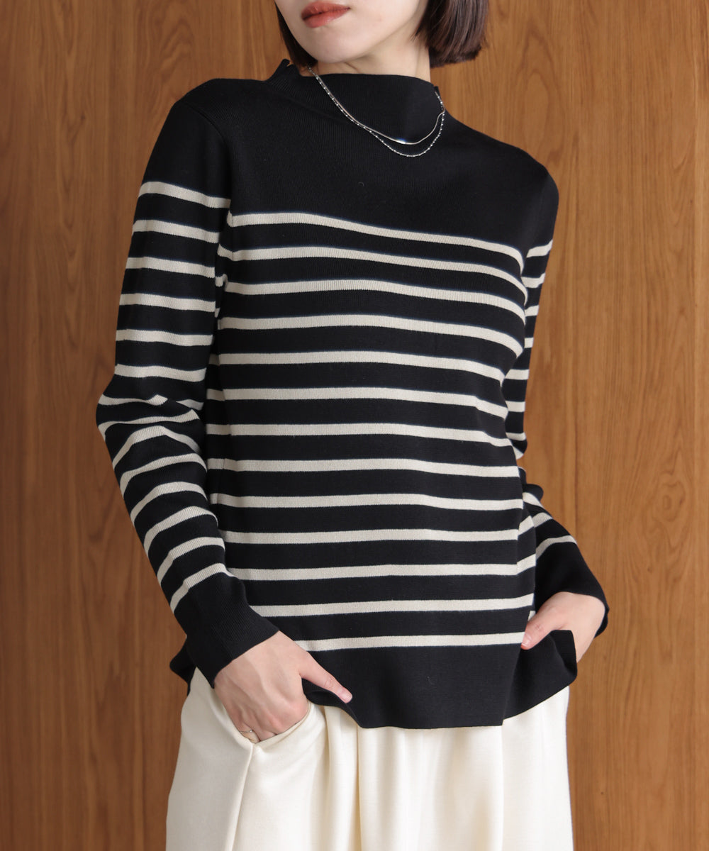 【新色追加】ハイネック総針ニット