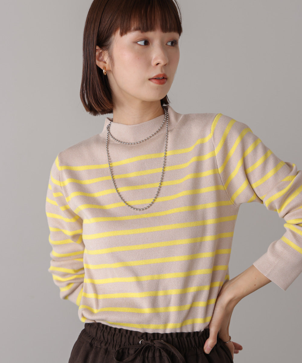 【新色追加】ハイネック総針ニット