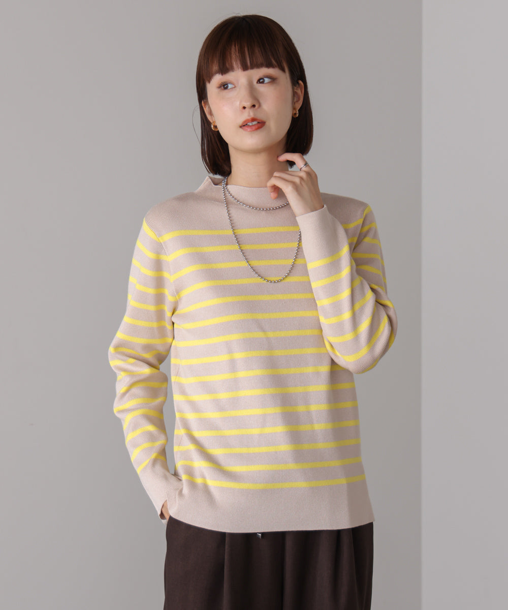 【新色追加】ハイネック総針ニット