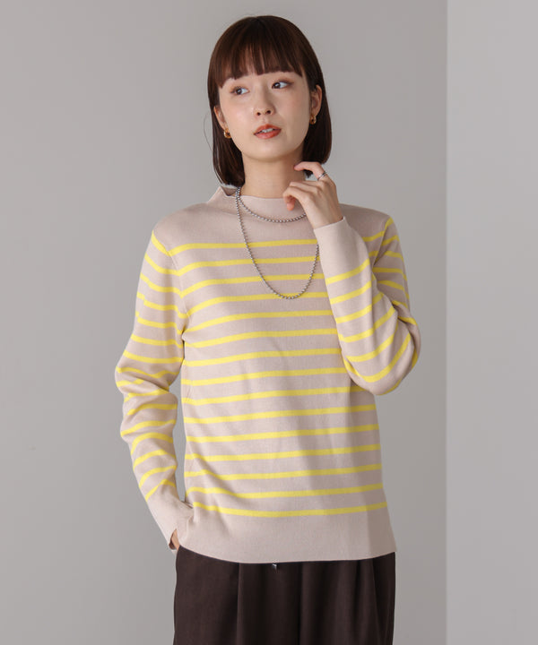 【新色追加】ハイネック総針ニット