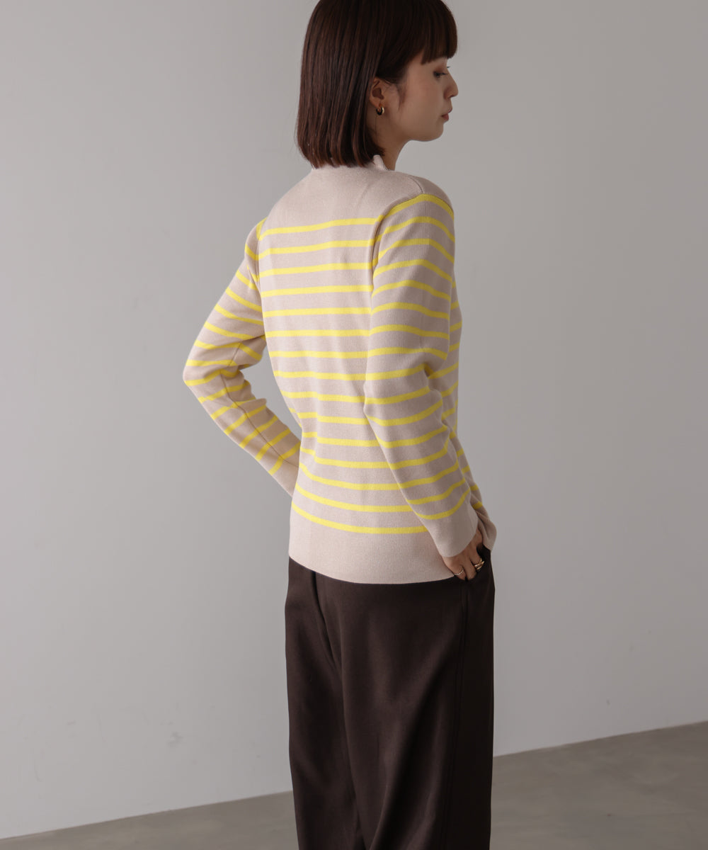 【新色追加】ハイネック総針ニット