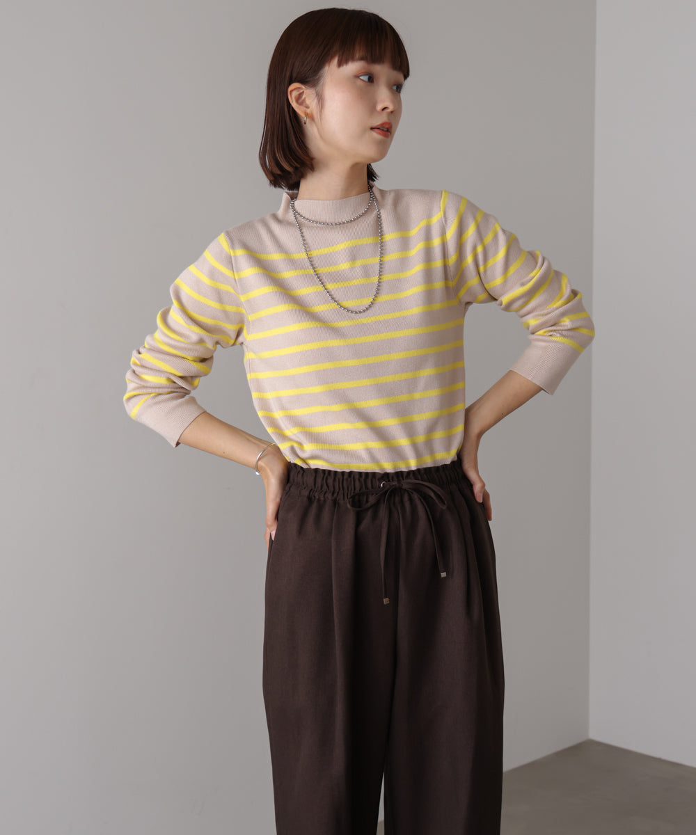 【新色追加】ハイネック総針ニット