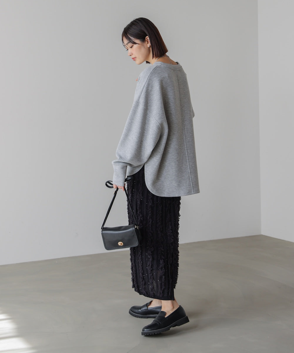 ウエストベルト ニットスカート ベルトスリットニットスカート / Belted Slit Knit Skirt | FICTI