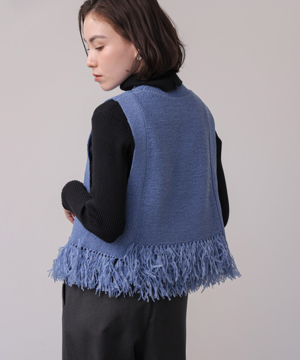 【新色追加】フェザーヤーンニットベスト