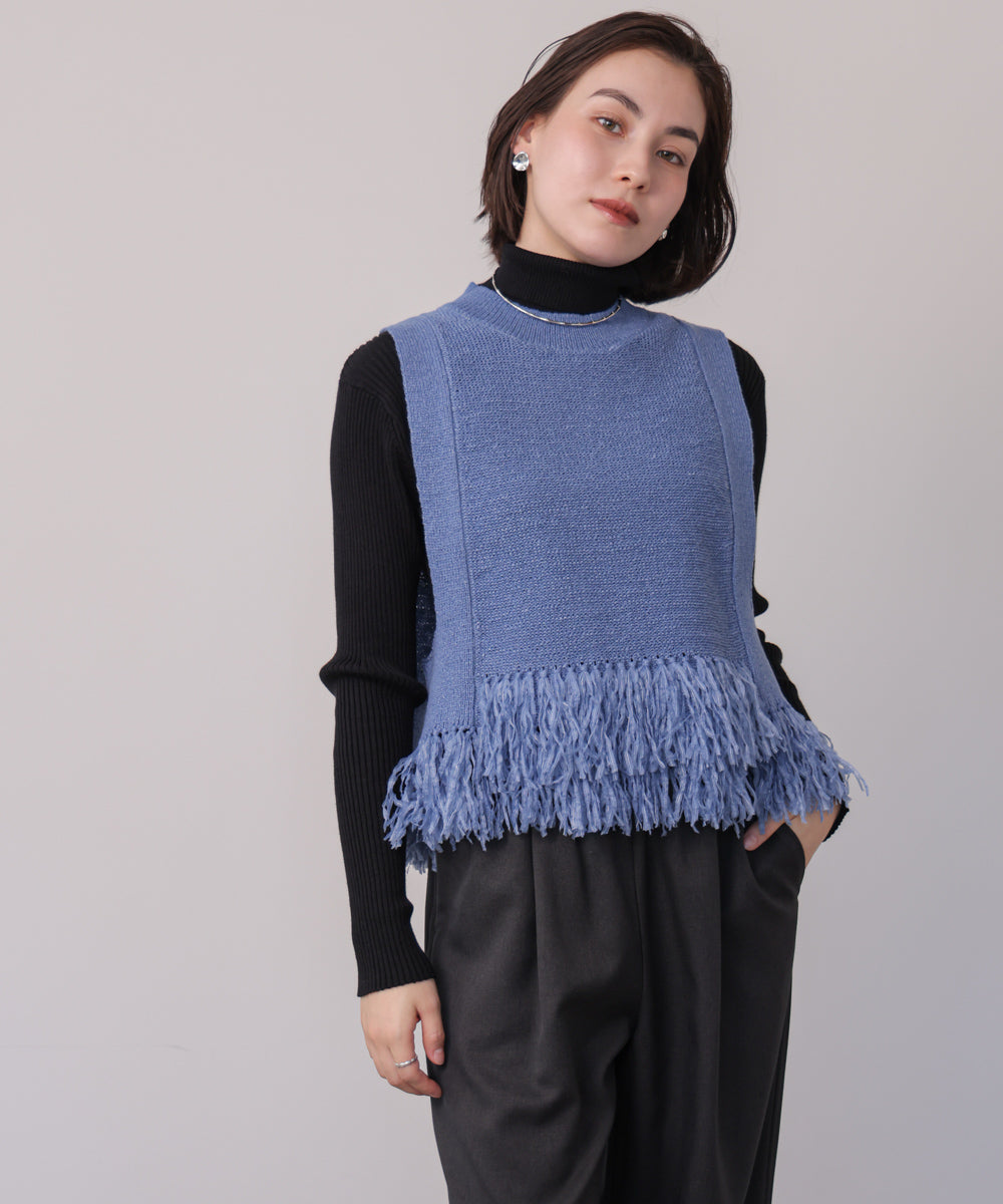 【新色追加】フェザーヤーンニットベスト