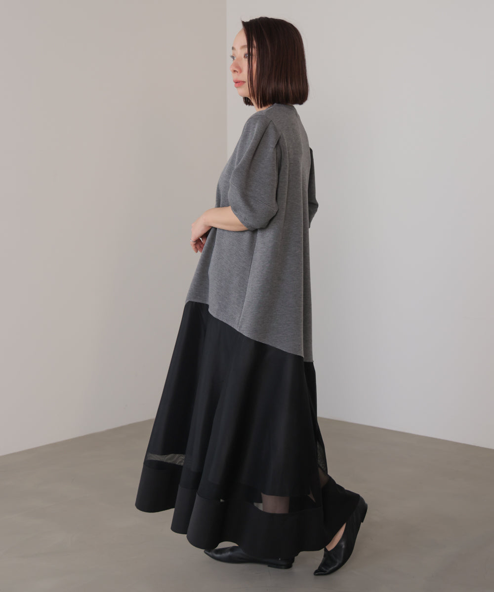 パウンドストレッチメッシュワンピース