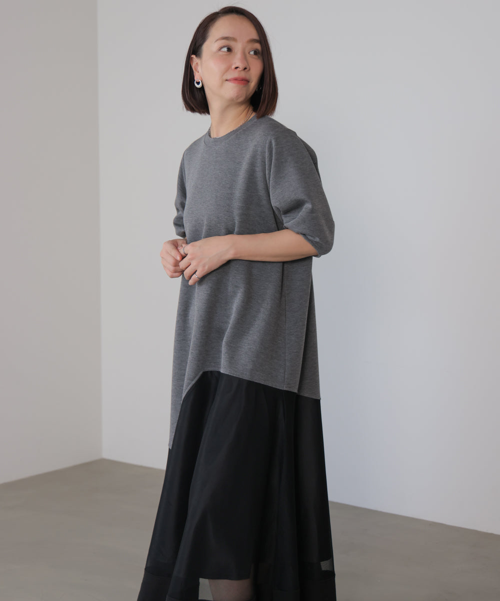 パウンドストレッチメッシュワンピース