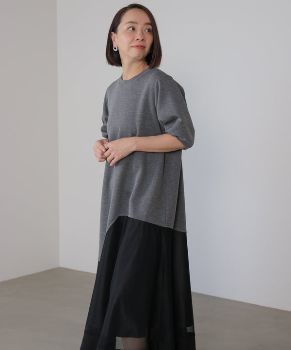 パウンドストレッチメッシュワンピース