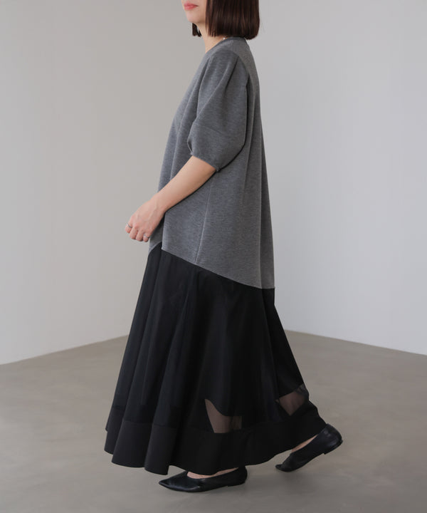 パウンドストレッチメッシュワンピース