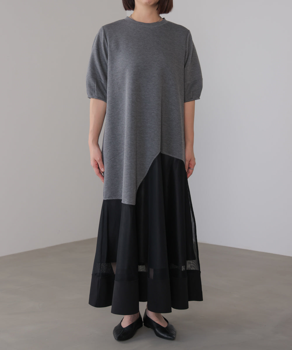 パウンドストレッチメッシュワンピース