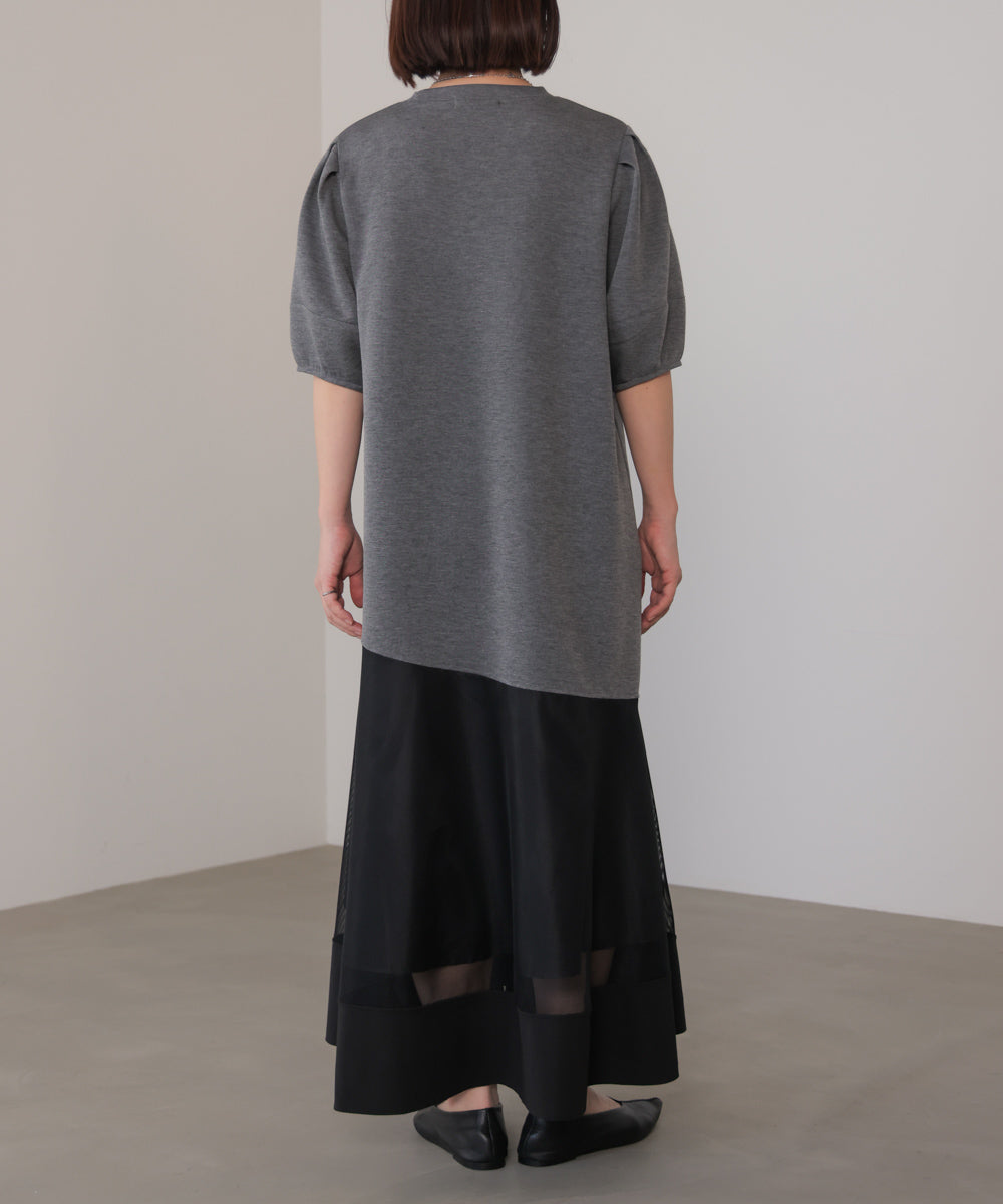 パウンドストレッチメッシュワンピース