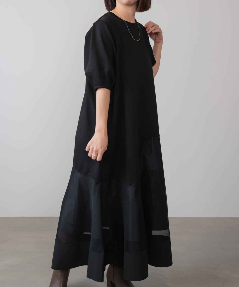 パウンドストレッチメッシュワンピース