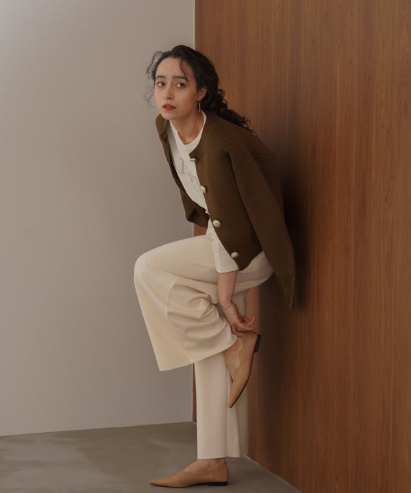 パウンドストレッチセミワイドパンツ［OLIVE/REDは11/26発送予定］