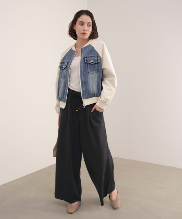 パウンドストレッチセミワイドパンツ