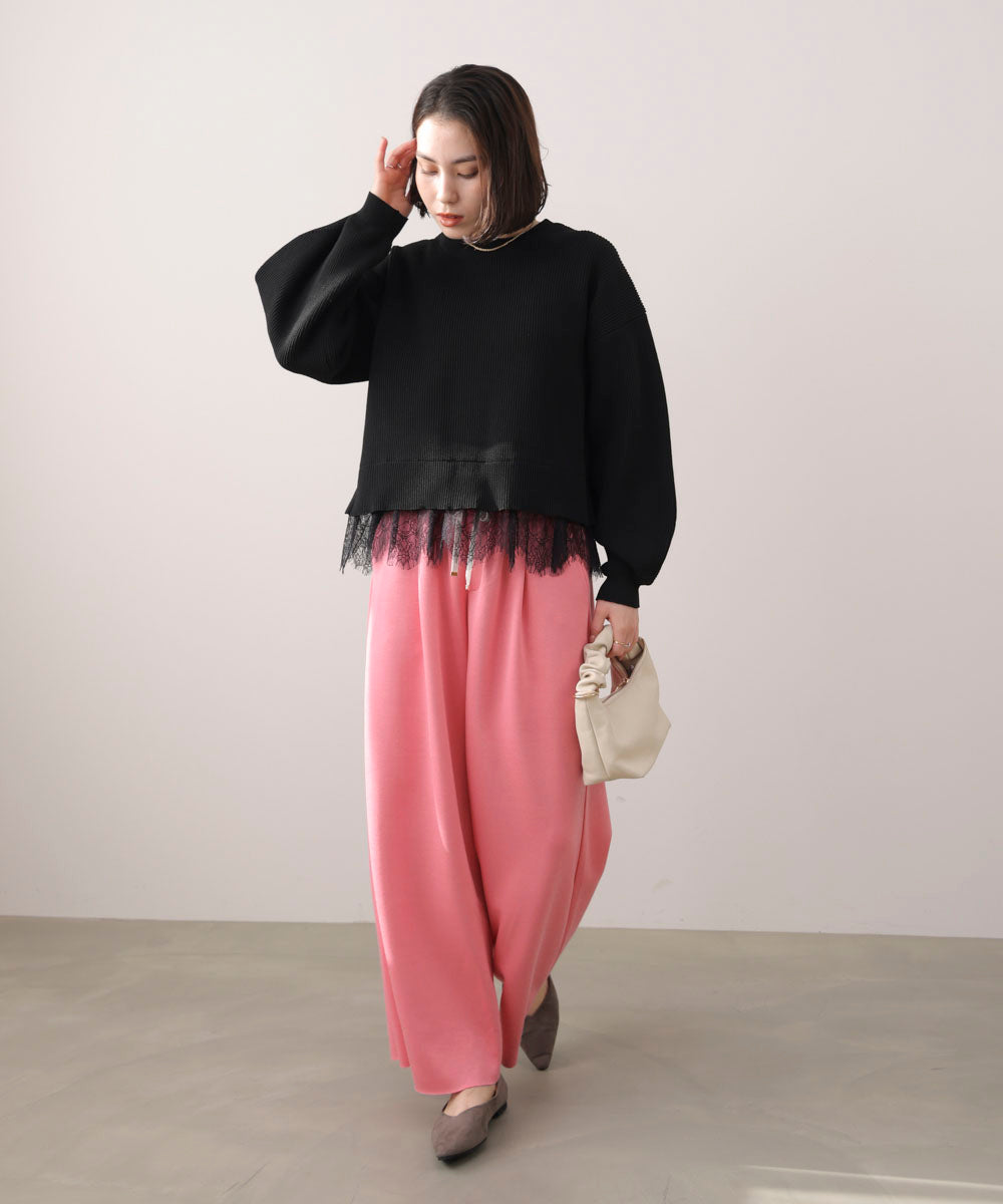 パウンドストレッチセミワイドパンツ