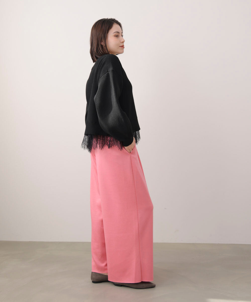 パウンドストレッチセミワイドパンツ