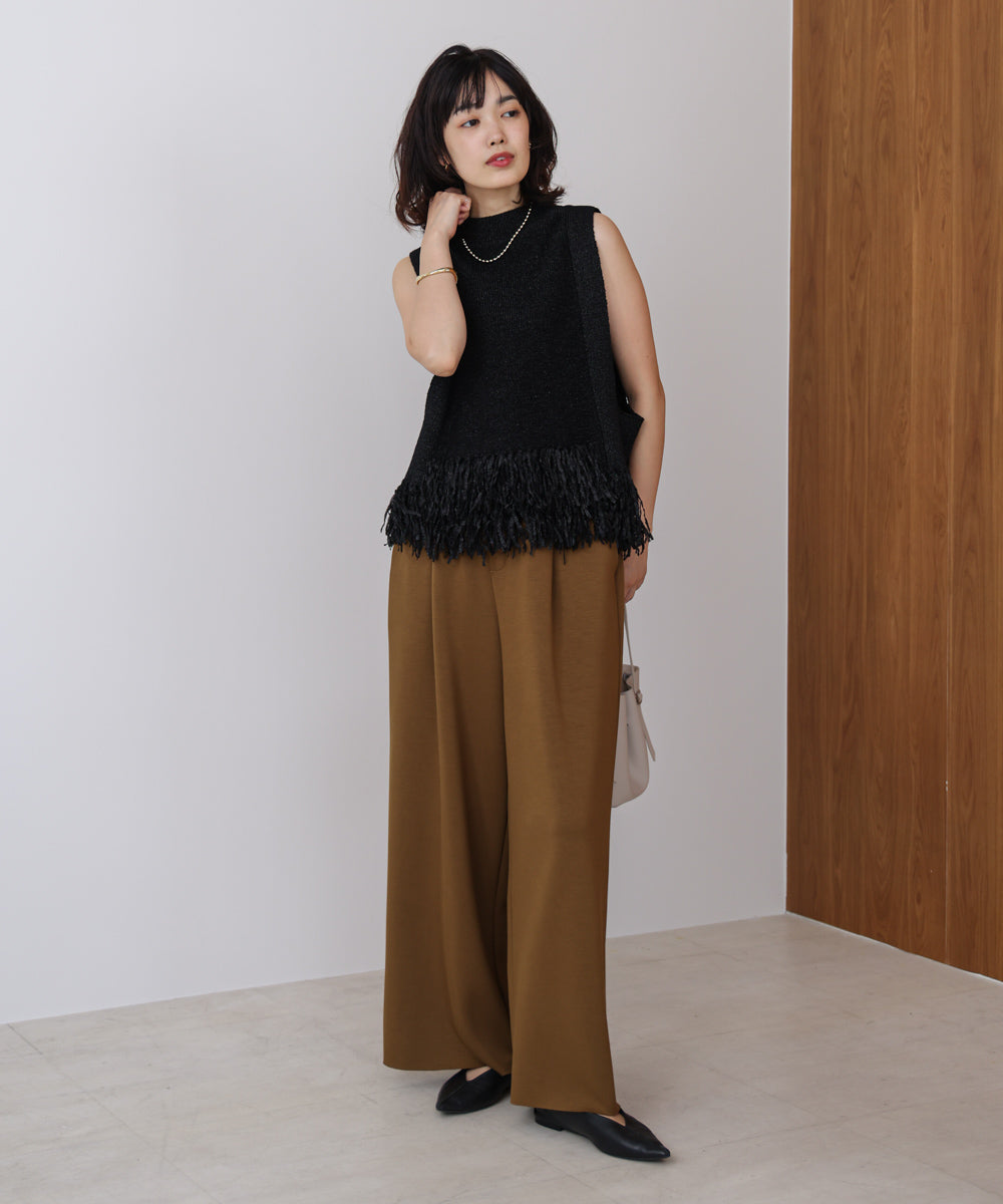 パウンドストレッチセミワイドパンツ［OLIVE/REDは11/26発送予定］