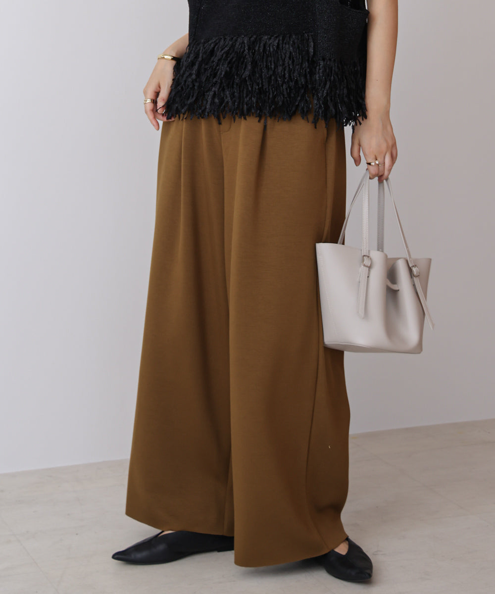 パウンドストレッチセミワイドパンツ［OLIVE/REDは11/26発送予定］