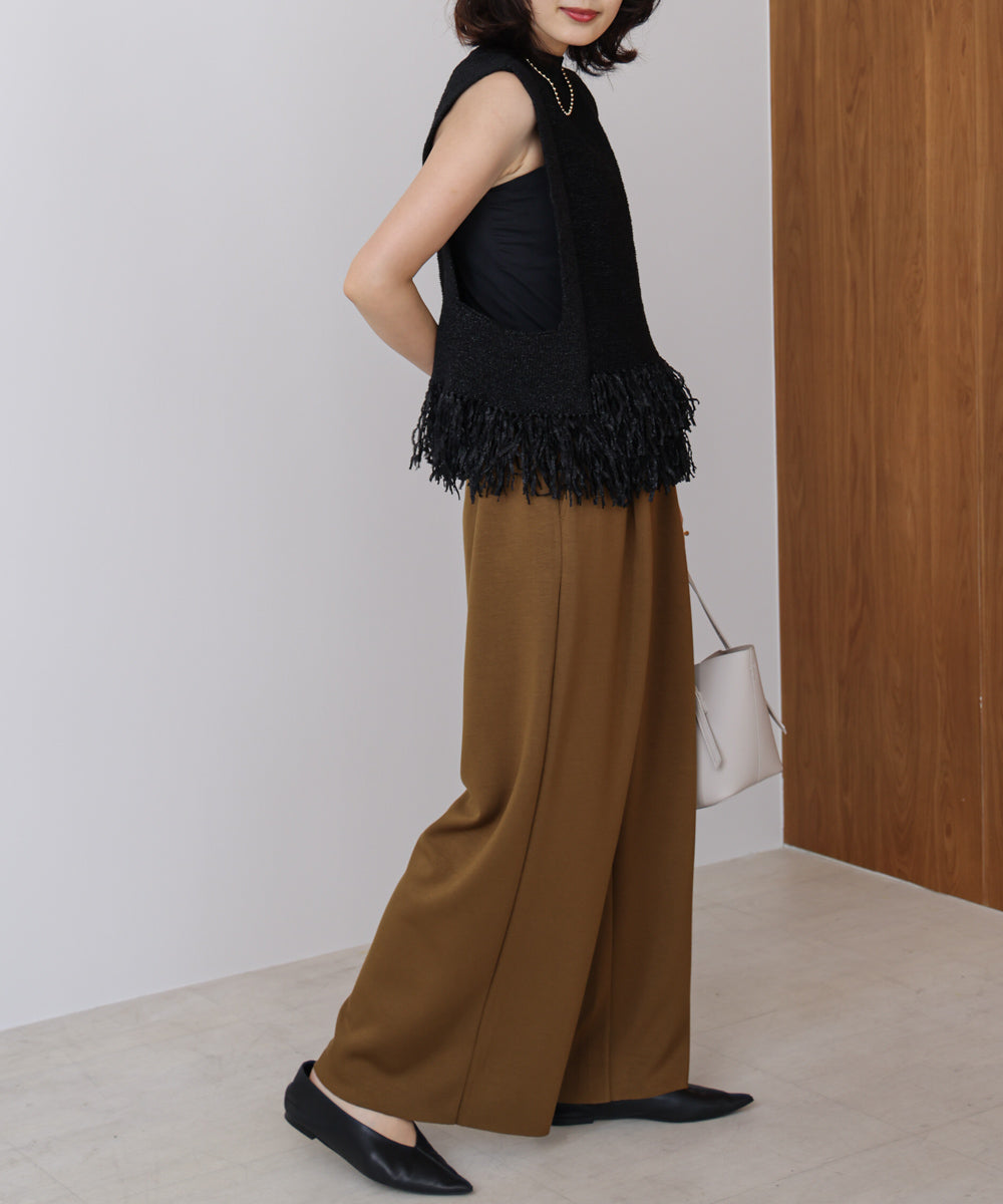 パウンドストレッチセミワイドパンツ［OLIVE/REDは11/26発送予定］